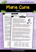 Vorschau - Arbeitsblätter - Marie Curie - Cloze with solution - Famous personalities (English) - Deckblatt
