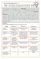 Vorschau - Arbeitsblätter - Einstieg ins Philosophieren / Philosophie / Klasse 5 6 7 - Seite 1