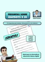 Vista previa - Hojas de trabajo - Preguntas sobre Chat GPT y la Inteligencia Artificial - Portada