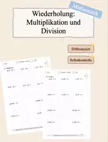 Vorschau - Arbeitsblätter - Multiplikation und Division - Deckblatt