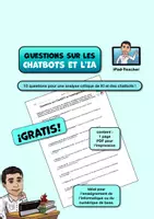 Aperçu - Feuilles d'exercices - Questions sur ChatGPT et l'intelligence artificielle - Page de couverture