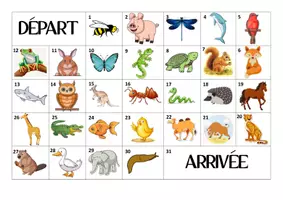 Aperçu - Jeux - La course des animaux syllabation - Page de couverture