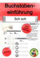 Vorschau - Arbeitsblätter - Buchstabeneinführung Sch/ sch Geschichte Übungen differenziert - Deckblatt