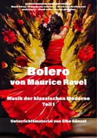 Vorschau - Stundenentwürfe - Bolero von Maurice Ravel - Musik der klassischen Moderne 1 - Deckblatt