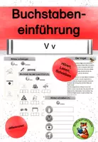 Vorschau - Arbeitsblätter - Buchstabeneinführung V/ v Geschichte Übungen differenziert - Deckblatt