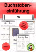 Vorschau - Arbeitsblätter - Buchstabeneinführung ch Geschichte Übungen differenziert - Deckblatt