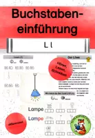 Vorschau - Arbeitsblätter - Buchstabeneinführung L/l Geschichte Übungen differenziert - Deckblatt