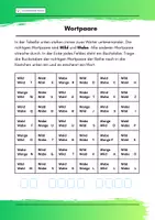 Vorschau - Arbeitsblätter - Legasthenie - Wortpaare - Übung zum Unterscheiden von b d q p g - Seite 1