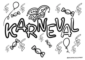 Vorschau - Mal- und Bastelvorlagen - Materialpaket Ausmalbilder Mandala Karneval Fasching - Seite 3