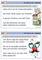 Vorschau - Arbeitsblätter - Karneval / Fasching - Leseübung - Ein Wort zu viel - Seite 2