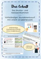 Vorschau - Stundenentwürfe - Das Gehalt: Brutto- und Nettoeinkommen - Deckblatt