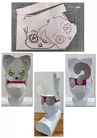Aperçu - Matériel pour travaux manuels / dessin - Chapeau de carnaval 5 modèles d'animaux - Page de couverture