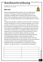 Vorschau - Arbeitsblätter - Arbeitsblatt Rechtschreibung Märchen (10 Fehler finden) #7 - Seite 1