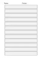 Vorschau - Arbeitsblätter - Freebie Geschichten schreiben Schreibblätter Lineatur 1-4 - Seite 1