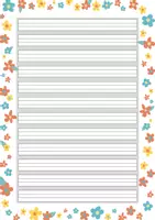 Vorschau - Arbeitsblätter - Freebie Geschichten schreiben Schreibblätter Lineatur 1-4 - Seite 2