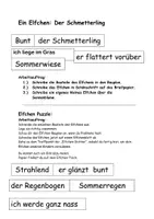 Vorschau - Arbeitsblätter - Ein Elfchen schreiben - Aufbau & Bauplan, Thema Sommer - Seite 3