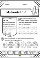Vorschau - Spiele - Mathekrimi Ostern Einmaleins Malreihen Ostern - Seite 1