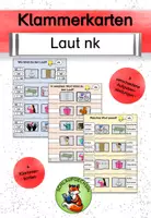 Vorschau - Arbeitsblätter - Klammerkarten Laut nk Buchstabeneinführung - Deckblatt