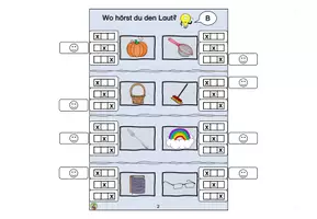 Vorschau - Arbeitsblätter - Klammerkarten B/ b Buchstabeneinführung - Seite 3