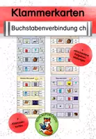 Vorschau - Arbeitsblätter - Klammerkarten Laut ch Buchstabeneinführung - Deckblatt