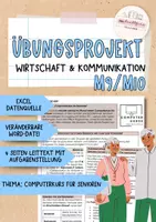 Vorschau - Unterrichtsreihen - Übungsprojekt: Projektprüfung WiK (Computerkurs Senioren) - Deckblatt