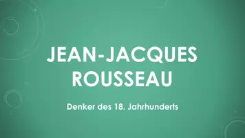 Vorschau - Präsentationen/Tafelbilder - Jean-Jacques Rousseau (Präsentation und H5P) - Deckblatt