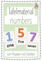 Vorschau - Präsentationen/Tafelbilder - Numbers (Wort-/Bildkarten) - Englisch - Deckblatt