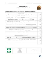Vorschau - Test - Test 1 zu "The Magic Mirror" (Klett) (Kapitel 4-7) - vocabulary test / Vokabeltest - Deckblatt