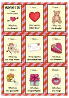 Vista previa - Juegos / Gamificación - Valentine's Day I have... Who has...? - juego de vocabulario (inglés) - página 1