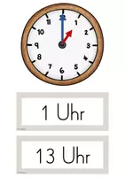 Vorschau - Präsentationen/Tafelbilder - Uhrzeit: Vormittags- und Nachmittagszeit / Tagesablauf / volle Stunde - Seite 3