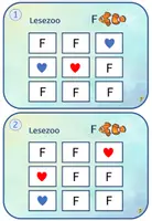 Vorschau - Fördermaterial/Inklusion - Lesezoo- 10 Lesekarten/Leseteppiche zum Laut F + Vokal - Seite 2