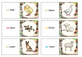 Vorschau - Spiele - Domino "Tiere auf dem Bauernhof" mit Arbeitsblatt und Version für den Anybook Pro - DaZ / DaF / Deutsch - Seite 2
