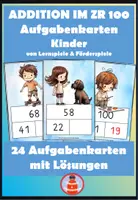 Vorschau - Stationenlernen - Kopfrechnen im ZR 100 - Aufgabenkarten Kinder - Deckblatt