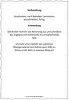 Vorschau - Stationenlernen - Kopfrechnen im ZR 100 - Aufgabenkarten Kinder - Seite 1