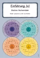 Vorschau - Spiele - 1x1 Rechenräder / Klemmkarten - Deckblatt
