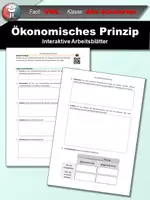 Vorschau - Arbeitsblätter - Ökonomisches Prinzip Materialpaket - Seite 1