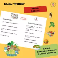 anteprima - Esercizi - PACCHETTO CLIL: FOOD - Pagina di copertina