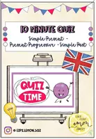 Vorschau - Spiele - 10-minute Quiz - Simple Present, Present Progressive, Simple Past - Deckblatt