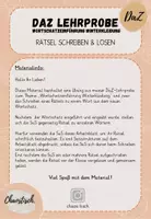 Vorschau - Arbeitsblätter - Wortschatz "Winterkleidung" - Rätsel schreiben (DaZ Lehrprobe) - Seite 1