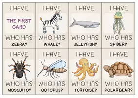 Vista previa - Juegos / Gamificación - Animals I HAVE... WHO HAS? - página 3