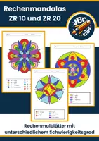 Vorschau - Arbeitsblätter - Rechenmandalas Bundle Klasse 1–3 – Addition, Subtraktion & Einmaleins (wachsendes Paket) - Seite 1