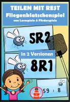 Vorschau - Stationenlernen - Teilen/Division mit Rest, spielerisches Materialpaket - Deckblatt