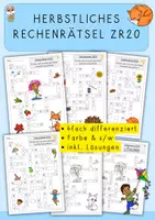 Vorschau - Arbeitsblätter - Rechenrätsel Herbst, ZR20, Grundrechenarten - Deckblatt