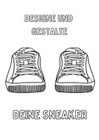 Vorschau - Mal- und Bastelvorlagen - Sneaker-Design, Ausmalbilder, zum Ausmalen, Dekorieren, Kreativität, Kunstprojekt, Kunstvorlage, Malvorlage, Gestaltung - Seite 1