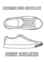 Vorschau - Mal- und Bastelvorlagen - Sneaker-Design, Ausmalbilder, zum Ausmalen, Dekorieren, Kreativität, Kunstprojekt, Kunstvorlage, Malvorlage, Gestaltung - Seite 2