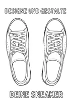 Vorschau - Mal- und Bastelvorlagen - Sneaker-Design, Ausmalbilder, zum Ausmalen, Dekorieren, Kreativität, Kunstprojekt, Kunstvorlage, Malvorlage, Gestaltung - Seite 3