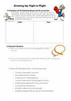 Vorschau - Arbeitsblätter - Worksheet: Growing up - fight or flight? (B1/B2 level) - Seite 1