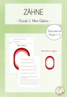 Vorschau - Arbeitsblätter - Zähne - Stunde 2 - Mein Gebiss - Deckblatt