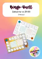 Vorschau - Spiele - Bingo-Duell Zahlwörter ZR 100 (3 Niveaus) - Deckblatt