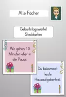 Vorschau - Anderer Materialtyp - Geburtstagswürfel Steckkarten (Größe 15x15cm) - Deckblatt